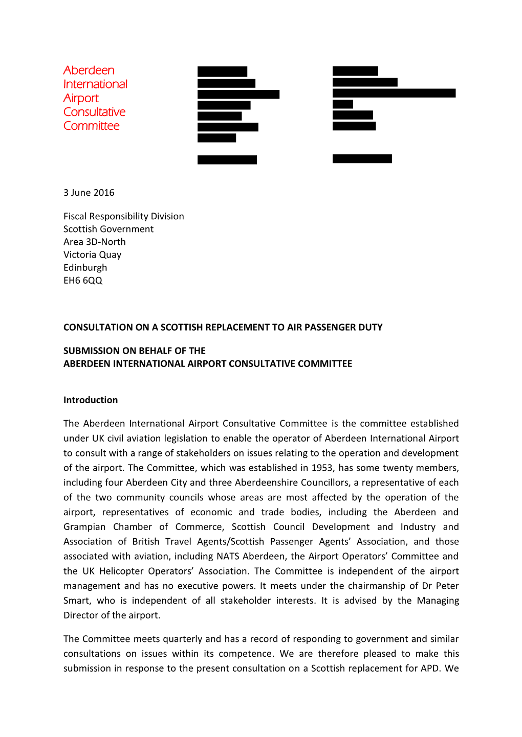 Aberdeen International Airport Consultative Committee