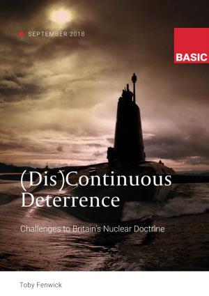 (Dis)Continuous Deterrence
