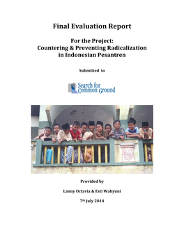 Final Evaluation Report for the Project