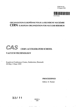 Cern Accelerator School Vacuum Technology