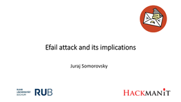Efail Attack and Its Implications