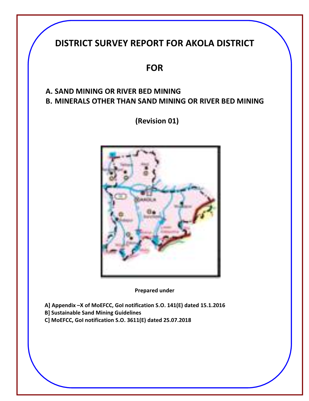 District Survey Report for Akola District