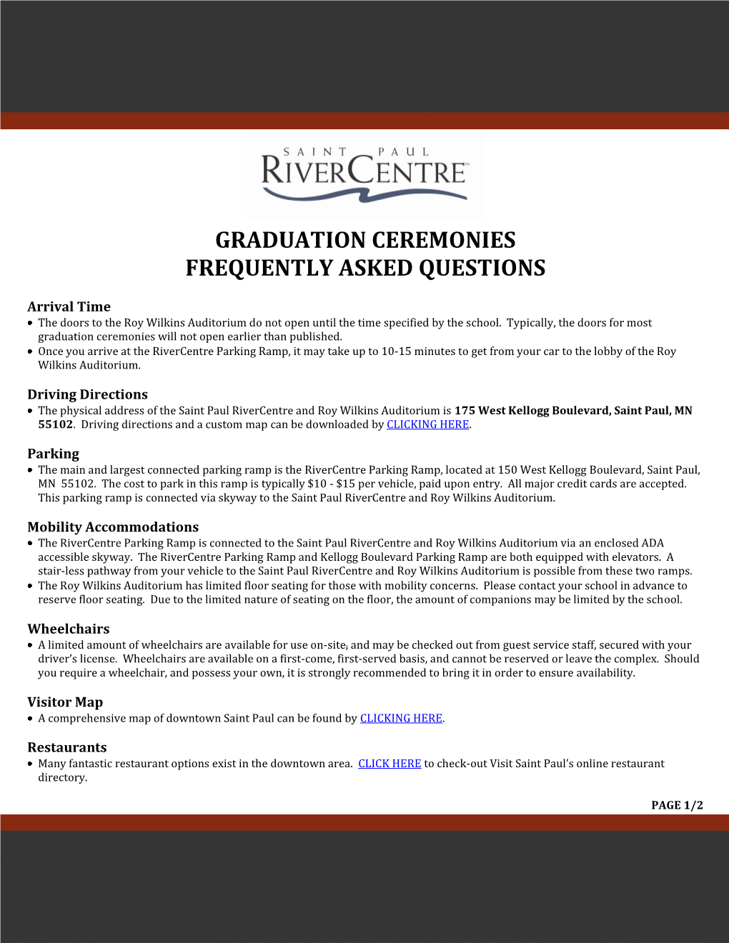 Graduation Ceremonies Frequently Asked Questions