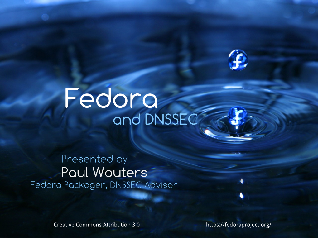 Fedora and DNSSEC