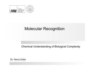 Molecular Recognition
