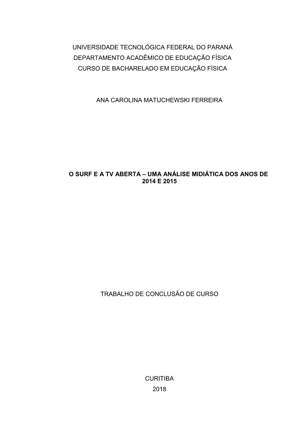 Repositório Institucional Da Universidade Tecnológica Federal Do