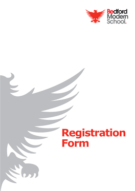 Registration Form Please Complete This Form in As Much Detail As Possible Using BLOCK CAPITALS