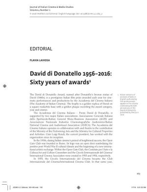 David Di Donatello 1956ÂŒ2016