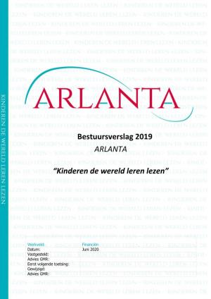 Bestuursverslag 2019 ARLANTA “Kinderen De Wereld Leren Lezen”