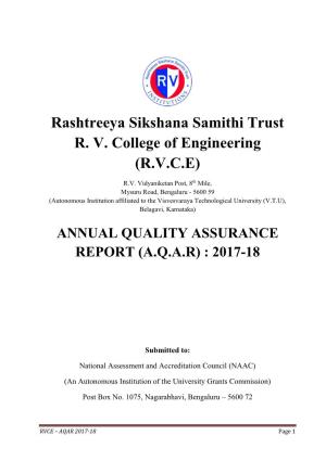Rashtreeya Sikshana Samithi Trust R. V. College of Engineering (R.V.C.E)