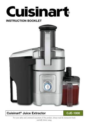 Cuisinart® Juice Extractor CJE-1000