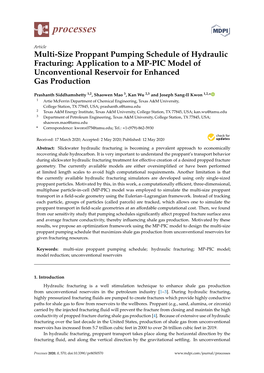 Multi-Size Proppant Pumping Schedule of Hydraulic Fracturing: Application to a MP-PIC Model of Unconventional Reservoir for Enhanced Gas Production