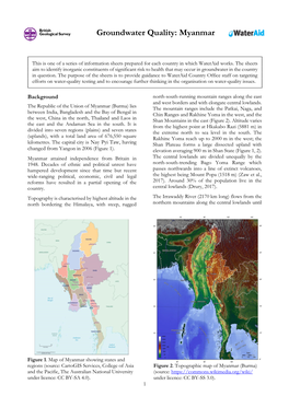 Groundwater Quality: Myanmar