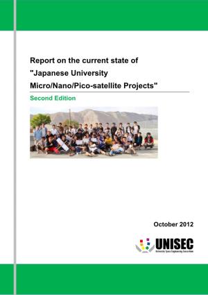 Japanese University Micro/Nano/Pico-Satellite Projects" Second Edition