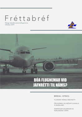 Fréttabréf Félags Íslenskra Atvinnuflugmanna Október 2019