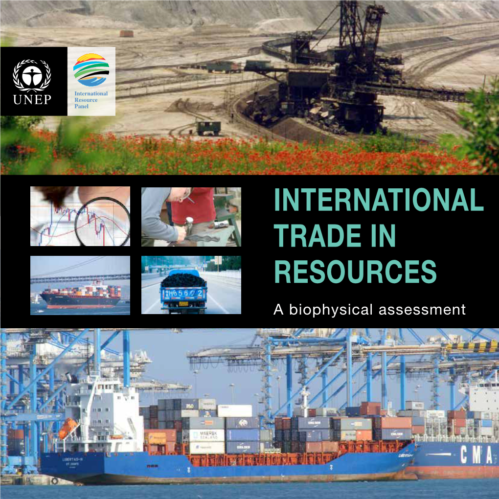 International Trade in Resources a Biophysical Assessment Acknowledgements