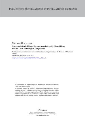 Associated Graded Rings Derived from Integrally Closed Ideals And