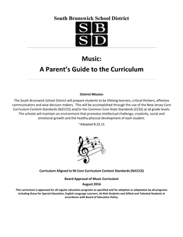 Music: a Parent's Guide to the Curriculum