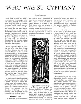 The Life of Saint Cyprian