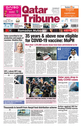 35 Years & Above Now Eligible for COVID-19 Vaccine: Moph