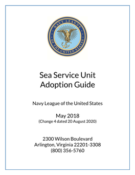 Sea Service Unit Adoption Guide