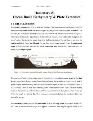 Ocean Basin Bathymetry & Plate Tectonics