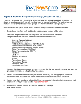 Paypal's Payflow