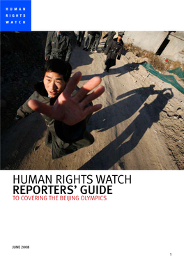 Human Rights Watch Reporters' Guide