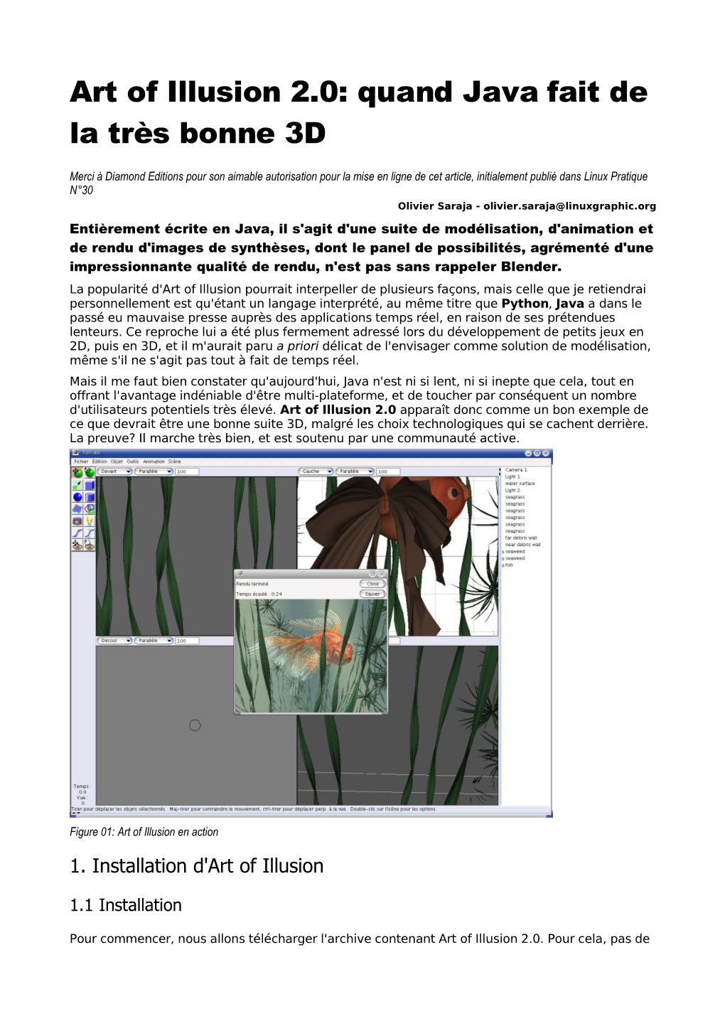 Art of Illusion 2.0: Quand Java Fait De La Très Bonne 3D