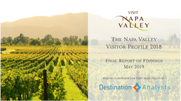 The Napa Valley Visitor Profile 2018