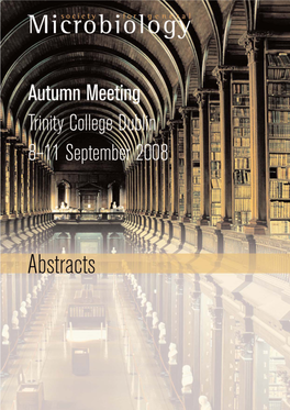 SGM Meeting Abstracts: Trinity College Dublin, 8-11 September 2008