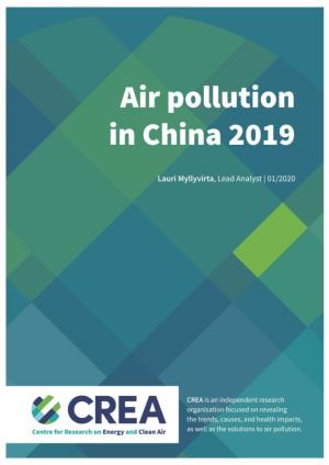 Air Pollution in China 2019