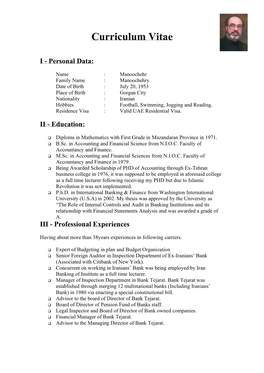 Curriculum Vitae