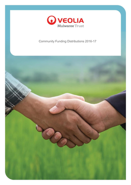Community Funding Distributions 2016-17