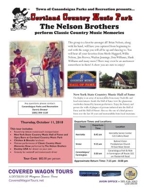 The Nelson Brothers Perform Classic Country Music Memories