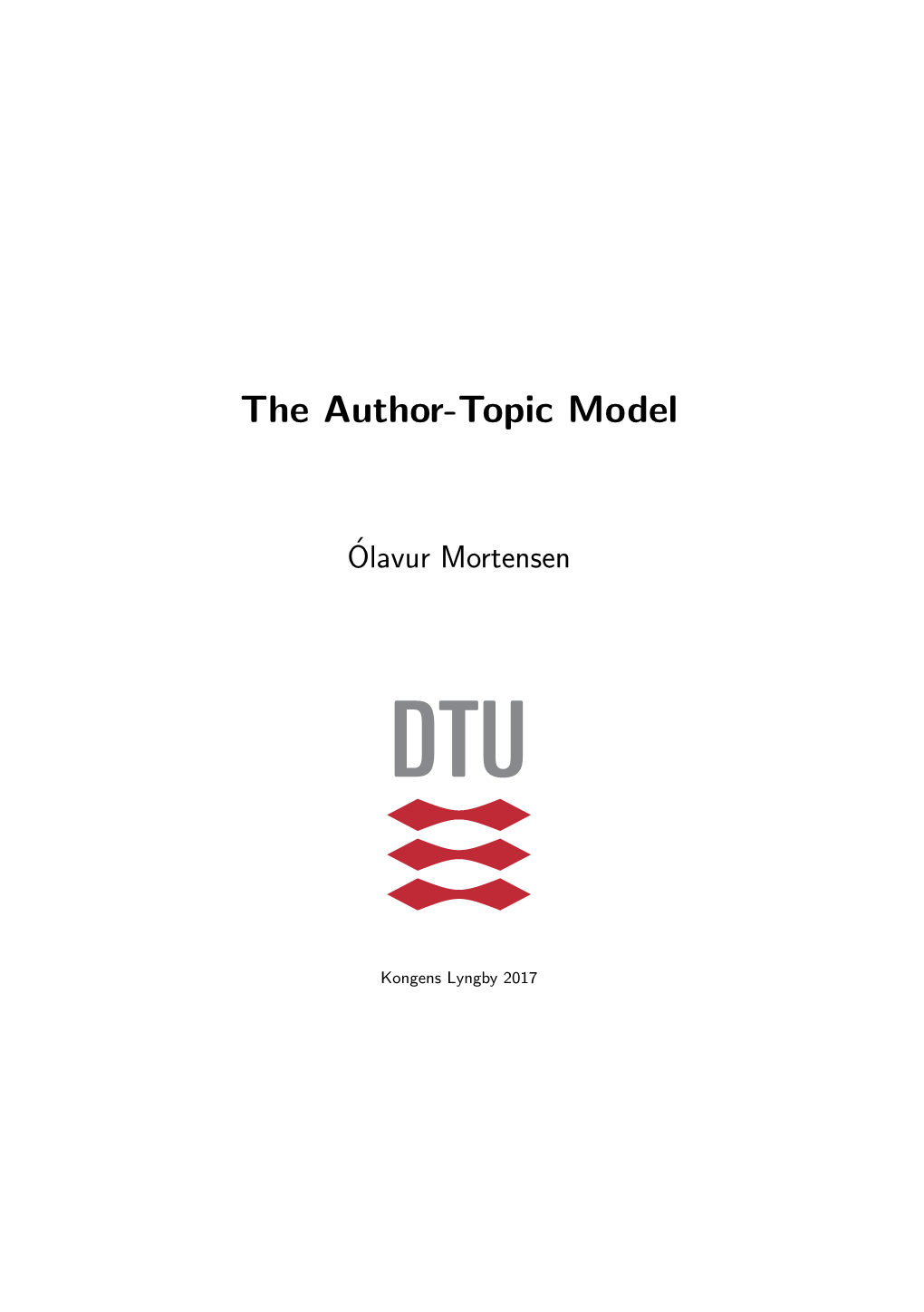 The Author-Topic Model