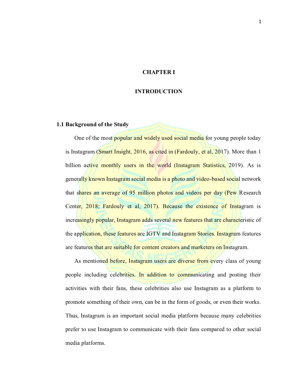 CHAPTER I INTRODUCTION 1.1 Background of the Study One of The