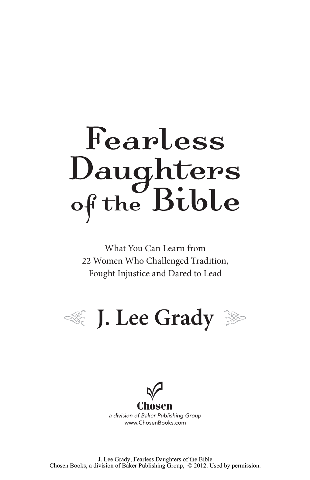 Fearless Daughters of the Bible