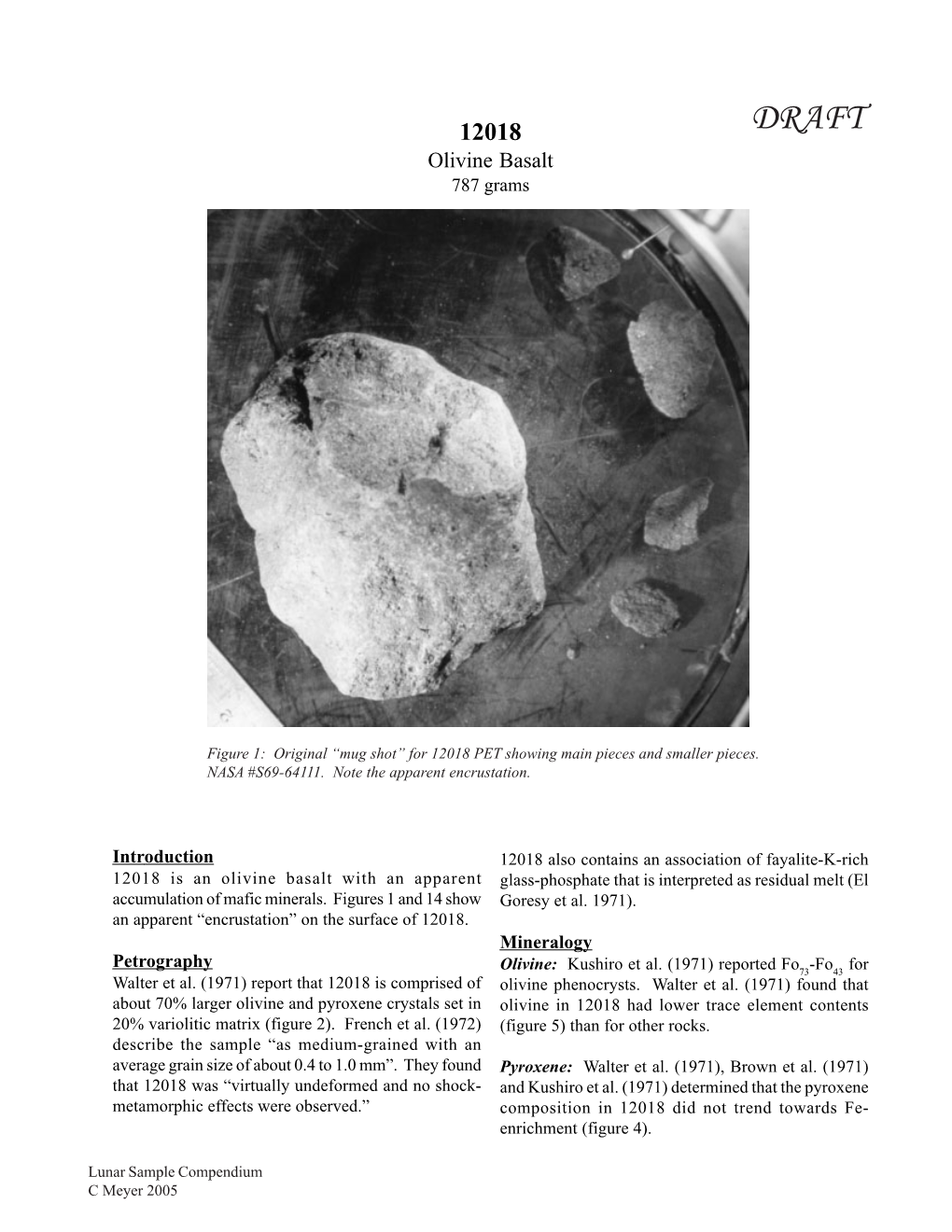 DRAFT Olivine Basalt 787 Grams