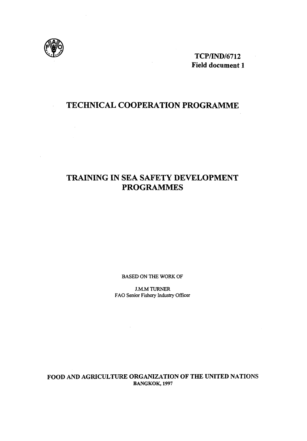 Training in Sea Safety Development Programmes