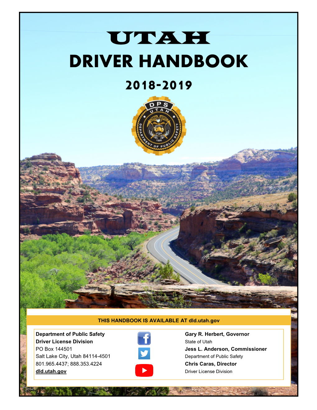 Utah Driver Handbook 2018-2019