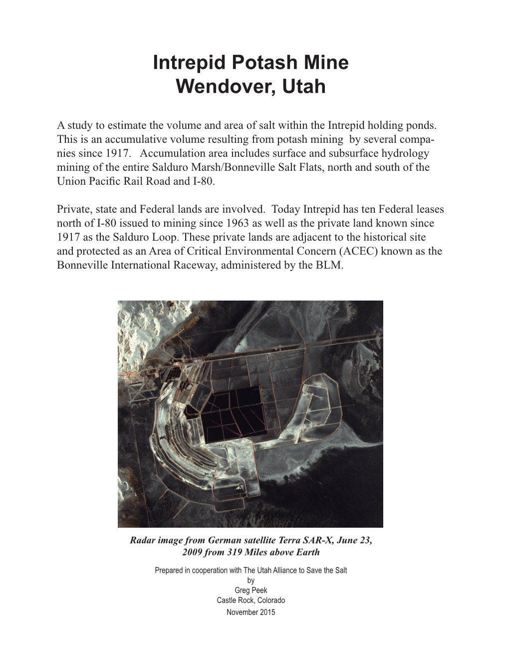 Intrepid Potash Mine Wendover, Utah