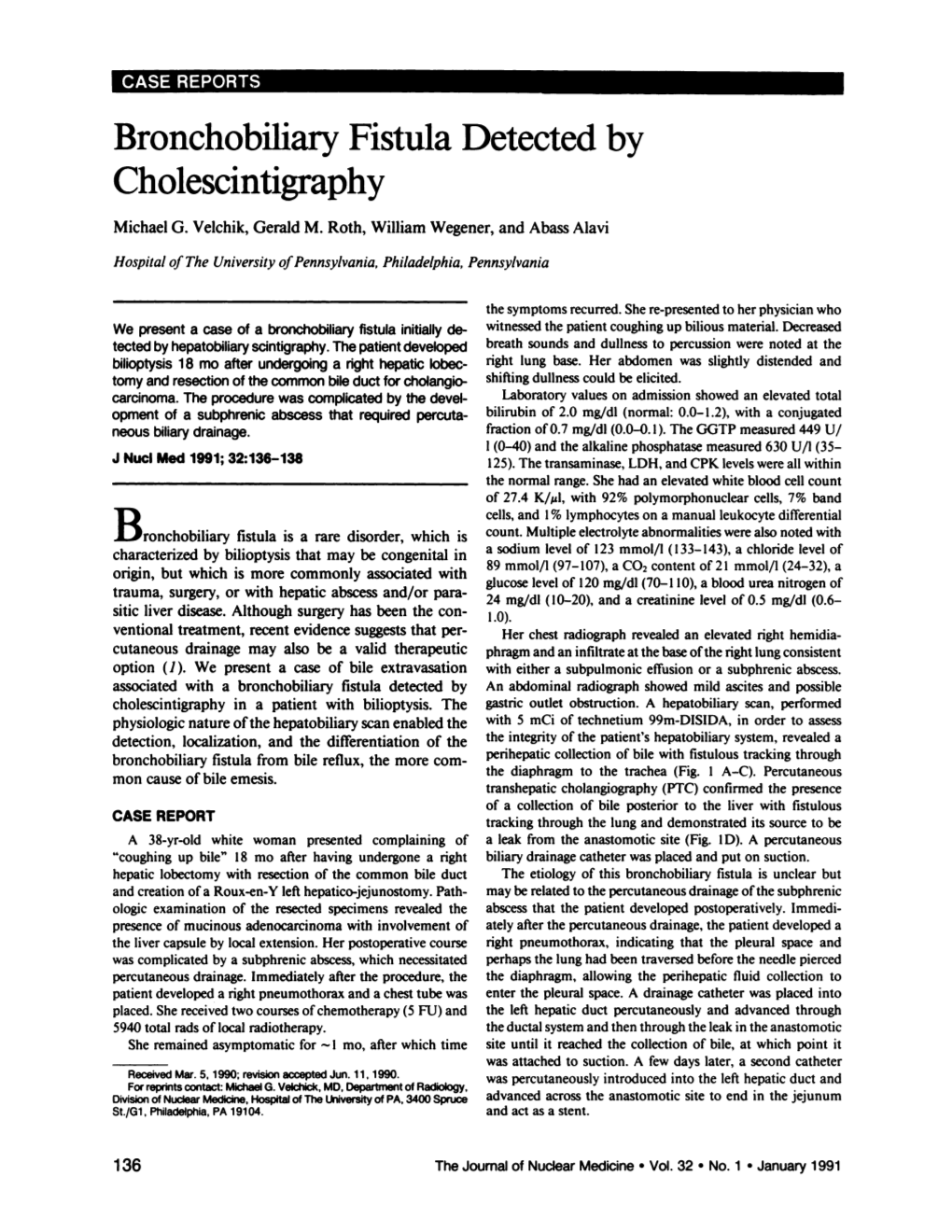 Bronchobiliary Fistula Detected by Cholescintigraphy