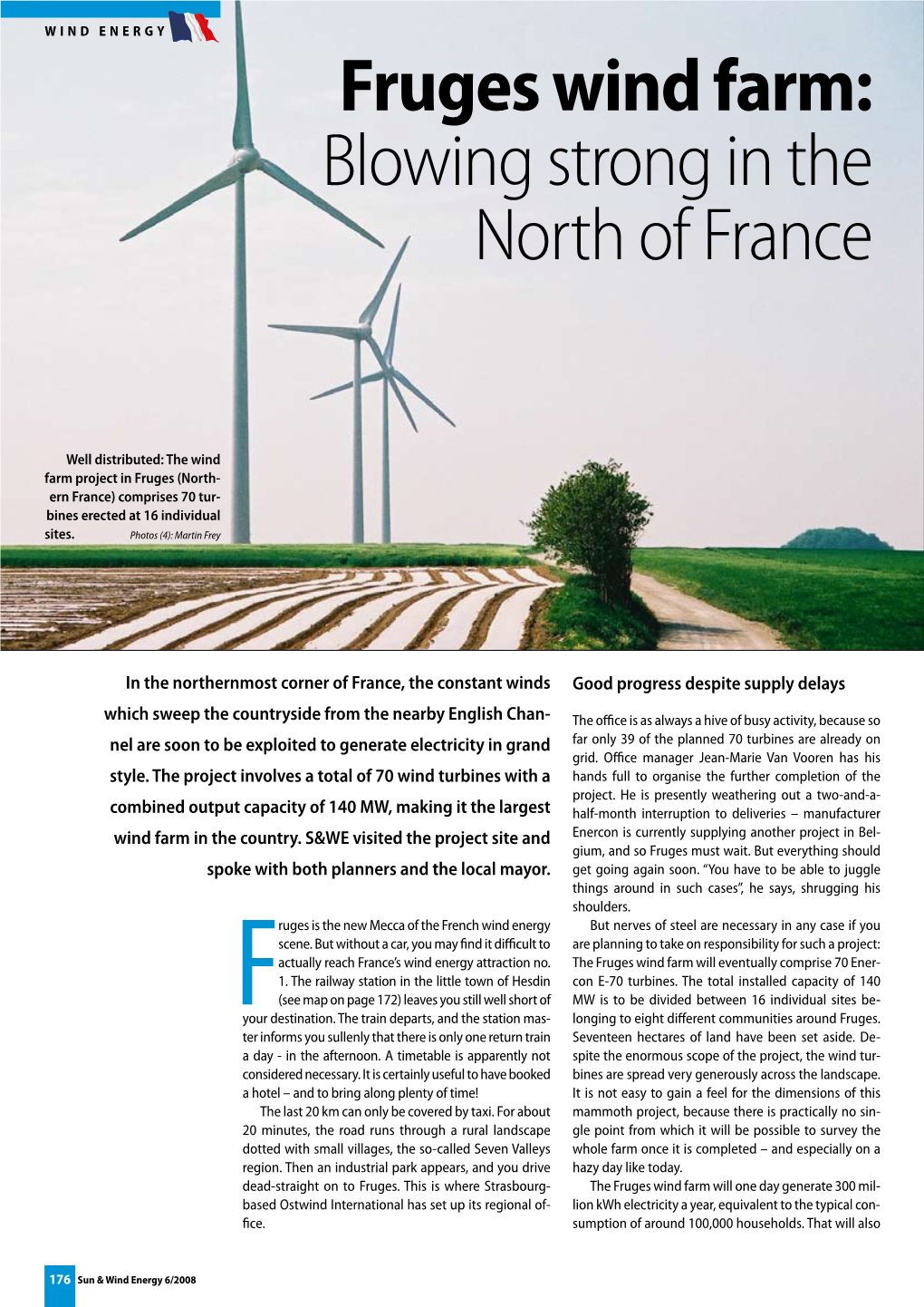 Fruges Wind Farm: Blowing Strong in the North of France
