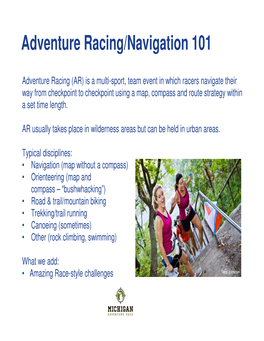 Adventure Racing/Navigation 101