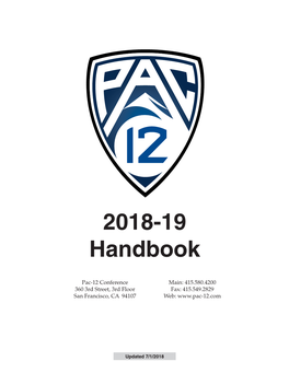 2018-19 Handbook