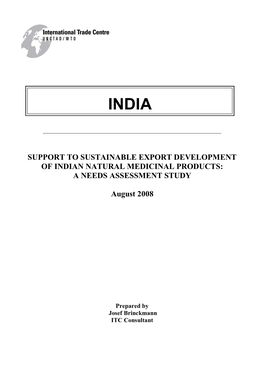 INDIA Needs Assessment Study