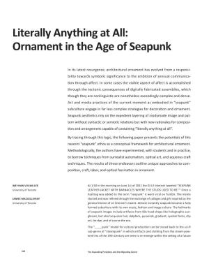 Literally Anything at All: Ornament in the Age of Seapunk