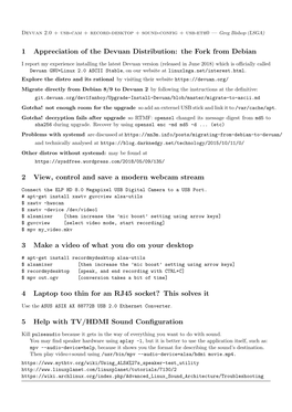 1 Appreciation of the Devuan Distribution: the Fork from Debian 2