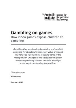 How Video Games Expose Children to Gambling